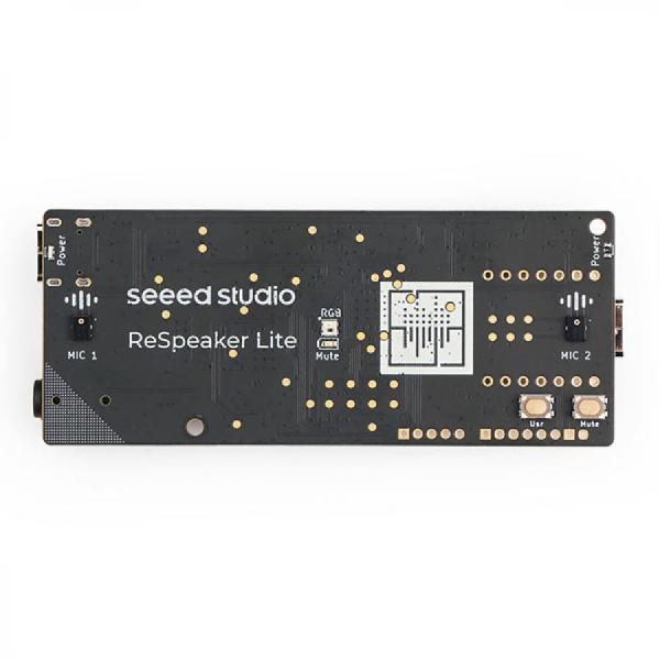 디바이스마트,MCU보드/전자키트 > 인공지능/임베디드/산업용 > 인공지능/머신러닝 > 인공지능 음성인식/스피커,Seeedstudio,ReSpeaker Lite 2-Mic Array Voice Kit [110061601],XMOS XU316 AI Sound 칩셋 탑재 / 듀얼 마이크 어레이로 최대 3미터 원거리 음성 캡처 / ESP32S3 프로세서 (240MHz, Xtensa LX7 듀얼코어) / Arduino, MicroPython, CircuitPython 호환 / ESPHome 및 Home Assistant 통합 지원 / 프로그래머블 WS2812 RGB LED 포함 / USB 5V 전원 공급 / 35x86mm 컴팩트 사이즈