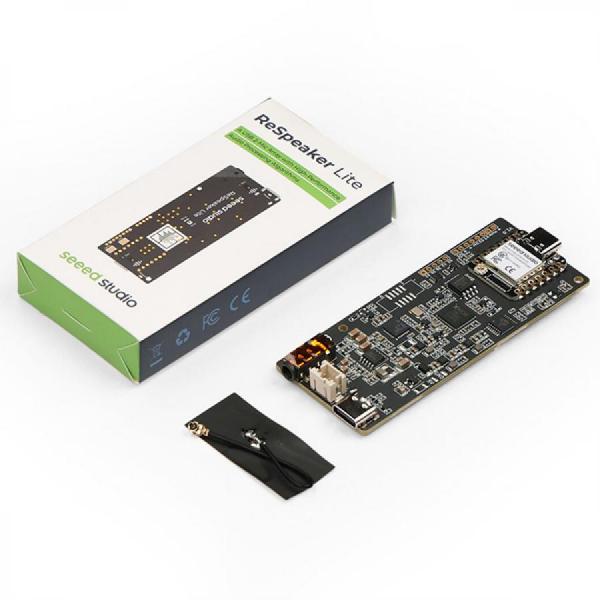 디바이스마트,MCU보드/전자키트 > 인공지능/임베디드/산업용 > 인공지능/머신러닝 > 인공지능 음성인식/스피커,Seeedstudio,ReSpeaker Lite 2-Mic Array Voice Kit [110061601],XMOS XU316 AI Sound 칩셋 탑재 / 듀얼 마이크 어레이로 최대 3미터 원거리 음성 캡처 / ESP32S3 프로세서 (240MHz, Xtensa LX7 듀얼코어) / Arduino, MicroPython, CircuitPython 호환 / ESPHome 및 Home Assistant 통합 지원 / 프로그래머블 WS2812 RGB LED 포함 / USB 5V 전원 공급 / 35x86mm 컴팩트 사이즈