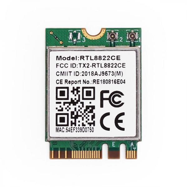 디바이스마트,MCU보드/전자키트 > 인공지능/임베디드/산업용 > 인공지능/머신러닝 > 인공지능 확장보드/액세서리,Seeedstudio,Jetson Orin 호환 RTL8822CE 무선 랜카드 (2.4G/5GHz 듀얼밴드 WiFi 5, Bluetooth 5.0) [114993556],2.4G/5GHz 듀얼 밴드 지원 / 최대 PHY 속도 867Mbps / IEEE 802.11 a/b/g/n/ac 호환 / M.2 2230 폼 팩터 / Bluetooth 5.0 지원 / PCIe 및 USB 인터페이스 / 외부 안테나 연결 가능 (MHF4 커넥터) / 작동 온도 -20°C ~ +70°C / 전원 DC 3.3V±0.2V