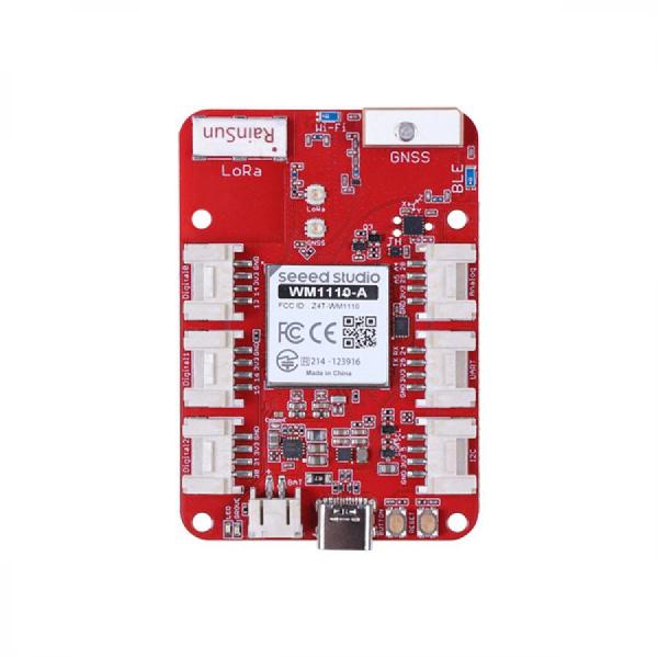 디바이스마트,MCU보드/전자키트 > 통신/네트워크 > RF/LoRa,Seeedstudio,Wio Tracker 1110 Dev Board [114993186],Nordic nRF52840 및 Semtech LR1110 기반 / LoRa®, GNSS (GPS/BeiDou), Bluetooth 5.3, Wi-Fi Sniffer 지원 / 300개 이상의 Seeed Grove 센서 호환 / 온보드 온도 및 습도 센서, 3축 가속도계 포함 / Arduino IDE 호환 / 최대 20dBm 출력 전력, 2~10km 통신 범위 / USB 타입-C 및 배터리 커넥터 지원