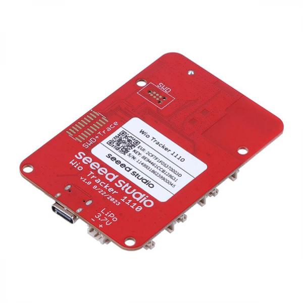 디바이스마트,MCU보드/전자키트 > 통신/네트워크 > RF/LoRa,Seeedstudio,Wio Tracker 1110 Dev Board [114993186],Nordic nRF52840 및 Semtech LR1110 기반 / LoRa®, GNSS (GPS/BeiDou), Bluetooth 5.3, Wi-Fi Sniffer 지원 / 300개 이상의 Seeed Grove 센서 호환 / 온보드 온도 및 습도 센서, 3축 가속도계 포함 / Arduino IDE 호환 / 최대 20dBm 출력 전력, 2~10km 통신 범위 / USB 타입-C 및 배터리 커넥터 지원