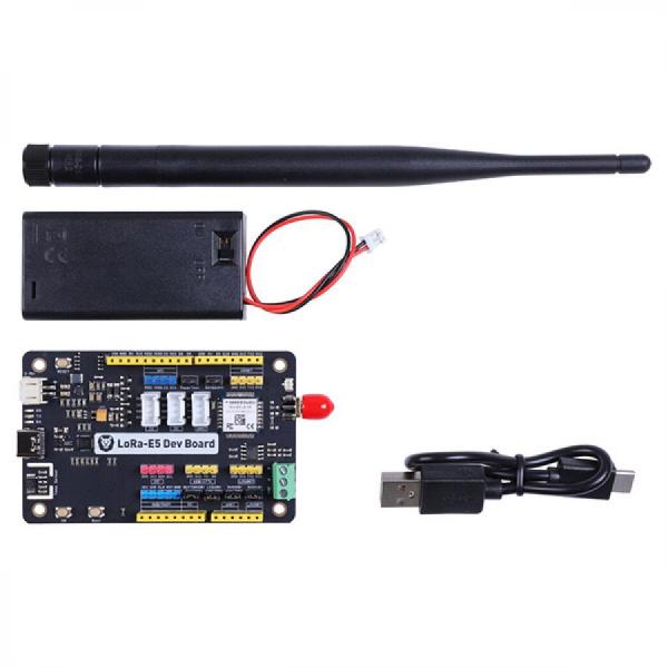 디바이스마트,MCU보드/전자키트 > 프로세서/개발보드 > ARM > Cortex-M4,Seeedstudio,Wio-E5-LE LoRaWAN 개발 키트 (STM32WLE5JC 기반, EU868/US915 지원) [113991157],STM32WLE5JC ARM Cortex-M4 내장 / LoRaWAN 지원 (EU868 & US915) / TXOP 14dBm, -136.5dBm 감도 / RS485, Grove, GPIO 등 다양한 인터페이스 / USB-C 연결, AT 명령어 지원 / FCC, CE 인증 / 저전력 설계, 장거리 통신 최적화