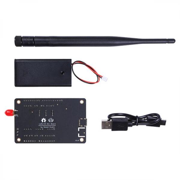 디바이스마트,MCU보드/전자키트 > 프로세서/개발보드 > ARM > Cortex-M4,Seeedstudio,Wio-E5-LE LoRaWAN 개발 키트 (STM32WLE5JC 기반, EU868/US915 지원) [113991157],STM32WLE5JC ARM Cortex-M4 내장 / LoRaWAN 지원 (EU868 & US915) / TXOP 14dBm, -136.5dBm 감도 / RS485, Grove, GPIO 등 다양한 인터페이스 / USB-C 연결, AT 명령어 지원 / FCC, CE 인증 / 저전력 설계, 장거리 통신 최적화