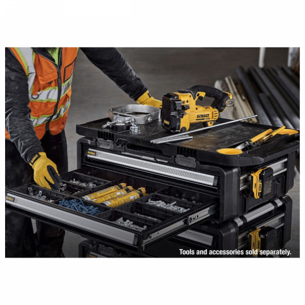 디바이스마트,공구함/작업대/엔클로저 > 공구함/부품함 > 이동공구함 > 디월트/스탠리 이동공구함,디월트,터프시스템2.0 DXL 작업 상판 DWST08550-1​,터프시스템 2.0 호환 / 최대 중량 40Kg / 사이즈 840 x 560 x 50 mm(가로 x 폭 x 높이) / 컵홀더 2개 / 공구걸이 슬롯 (5개) / 무게 2.7Kg