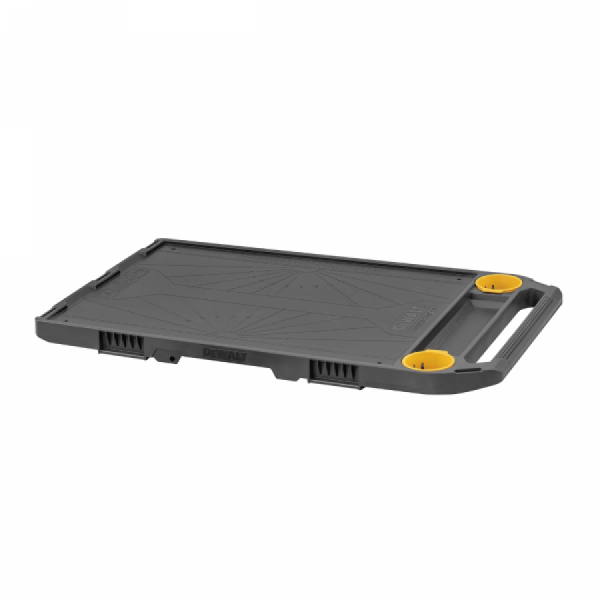 디바이스마트,공구함/작업대/엔클로저 > 공구함/부품함 > 이동공구함 > 디월트/스탠리 이동공구함,디월트,터프시스템2.0 DXL 작업 상판 DWST08550-1​,터프시스템 2.0 호환 / 최대 중량 40Kg / 사이즈 840 x 560 x 50 mm(가로 x 폭 x 높이) / 컵홀더 2개 / 공구걸이 슬롯 (5개) / 무게 2.7Kg