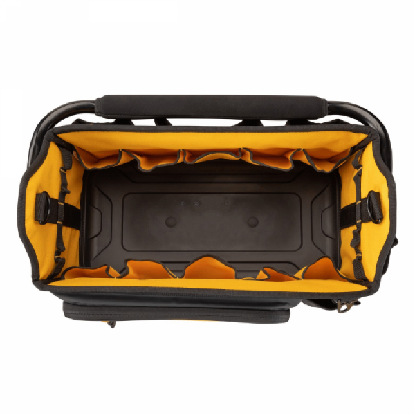 디바이스마트,공구함/작업대/엔클로저 > 공구함/부품함 > 이동공구함 > 디월트/스탠리 이동공구함,디월트,프로 토트형 소프트백 DWST60106-1,개방형 구조와 회전식 핸들/ IP54 방진 방수 포켓 / 줄자 호환 메탈 홀더 / 허용 중량 25Kg / 508 x 270 x 320 mm (높이 x 너비 x 길이) / 무게 2.8Kg