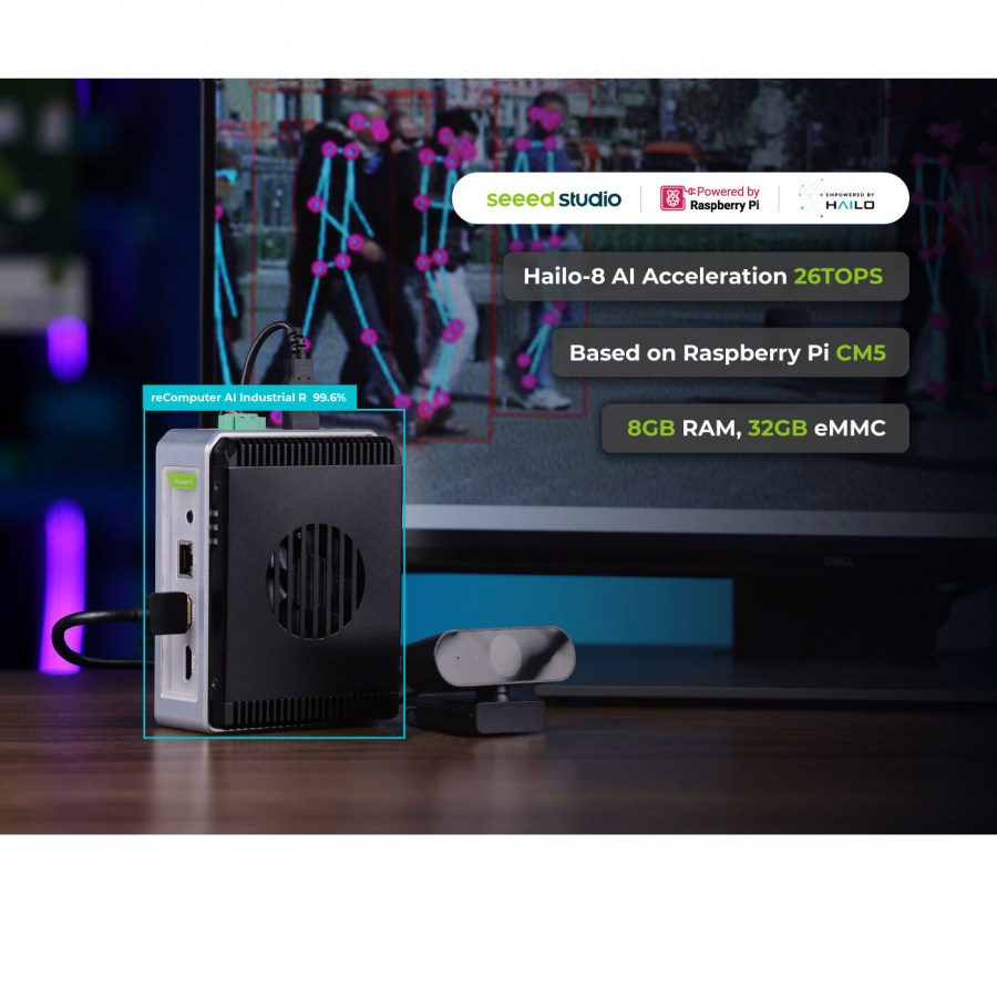 reComputer AI Industrial R2135-12 - 산업용 라즈베리파이 AI Box [114993595]