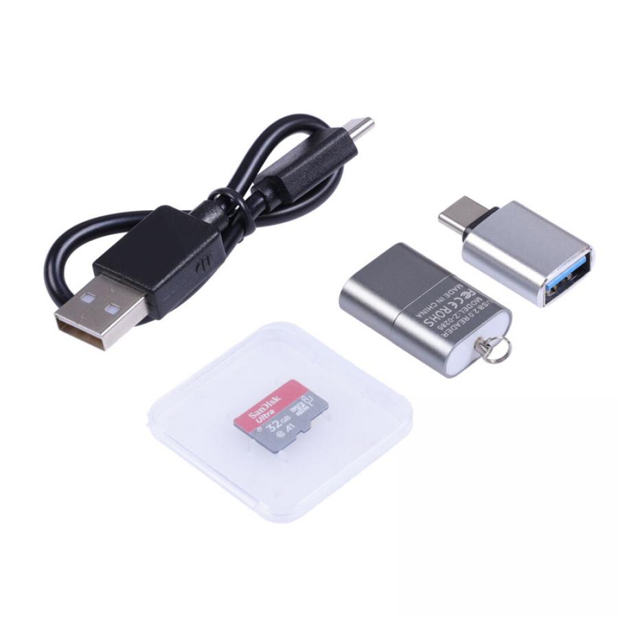 Micro SD Card Tool Kit - 32GB SanDisk SD card, SD Reader, Type-C to Type-A 모듈 및 20cm 케이블 [110991944]