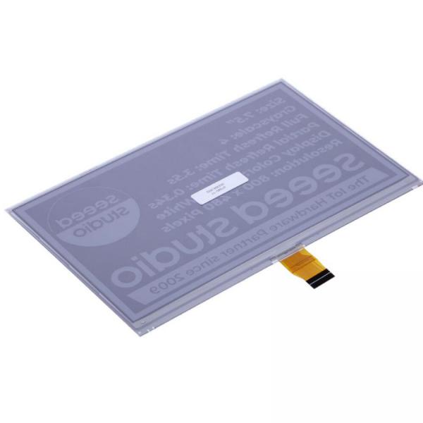 디바이스마트,MCU보드/전자키트 > 디스플레이 > E-paper,Seeedstudio,7.5인치 Monochrome e-Ink / ePaper Display (800x480), XIAO/아두이노/STM32 지원 [104990861],7.5인치eInk / 800x480해상도 / SPI인터페이스 / XIAO지원 / Arduino지원 / STM32지원 / COGIC두께280μm / 온칩RAM / 온칩OTP / 170도시야각 / 가로세로모드