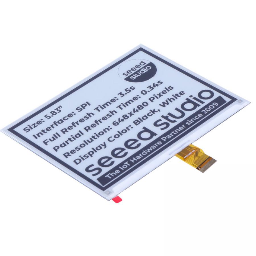 5.83인치 Monochrome e-Ink / ePaper Display (648x480), XIAO/아두이노/STM32 지원 [104990858]