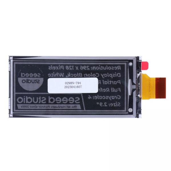 디바이스마트,MCU보드/전자키트 > 디스플레이 > E-paper,Seeedstudio,2.9인치 Monochrome e-Ink / ePaper Display (296x128), XIAO/아두이노/STM32 지원 [104990853],대각2인치eInk / 296x128해상 / SPI인터페이스 / 호환XIAO / 호환STM32 / COG패키지