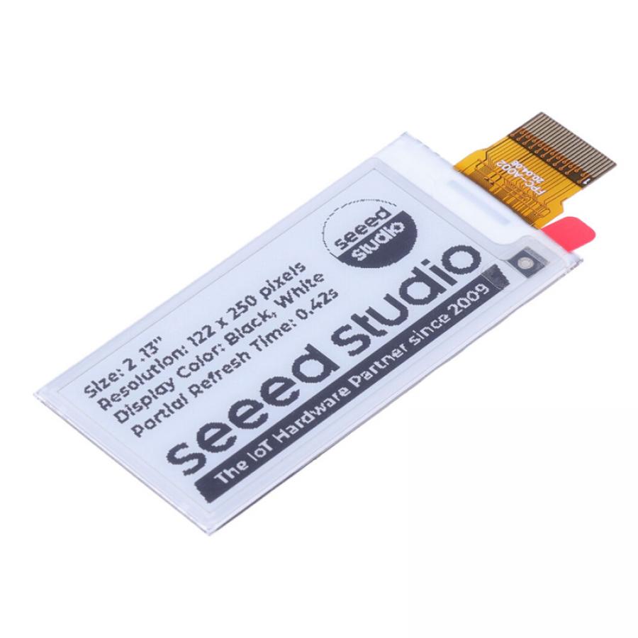 2.13인치 Monochrome e-Ink / ePaper Display (122x250), XIAO/아두이노/STM32 지원 [104990845]