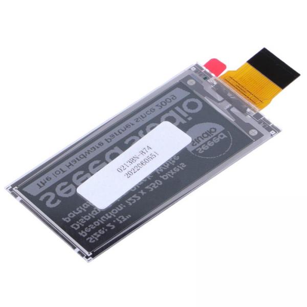 디바이스마트,MCU보드/전자키트 > 디스플레이 > E-paper,Seeedstudio,2.13인치 Monochrome e-Ink / ePaper Display (122x250), XIAO/아두이노/STM32 지원 [104990845],GDEY0213B74 / 2.13인치 / 흑백EPD / 122x250해상도 / SPI인터페이스 / COGIC280um / 온칩RAM / 온칩OTP / IC두께280um / OSC온칩 / 부스터내장 / XIAO지원