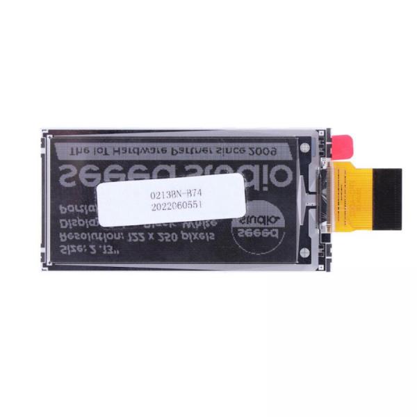 디바이스마트,MCU보드/전자키트 > 디스플레이 > E-paper,Seeedstudio,2.13인치 Monochrome e-Ink / ePaper Display (122x250), XIAO/아두이노/STM32 지원 [104990845],GDEY0213B74 / 2.13인치 / 흑백EPD / 122x250해상도 / SPI인터페이스 / COGIC280um / 온칩RAM / 온칩OTP / IC두께280um / OSC온칩 / 부스터내장 / XIAO지원