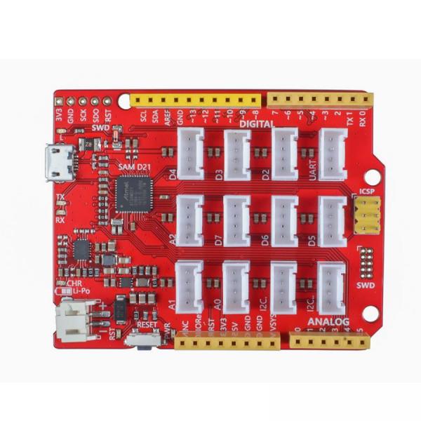 디바이스마트,MCU보드/전자키트 > 프로세서/개발보드 > ARM > Cortex-M0+,Seeedstudio,Seeeduino Lotus Cortex-M0+ [102010228],Seeeduino Lotus / SAMD21 / 256KB Flash / 32KB RAM / 14DIO / 10PWM / 3Serial / MicroUSB / Li-Po / 12Grove / ArduinoUNO / 48MHz / USBDirect / PowerPath