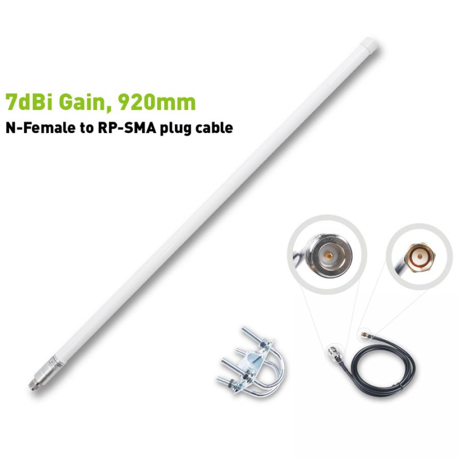 Fiberglass Antenna, 900-930MHz, 7dBi, 920mm [318020613]