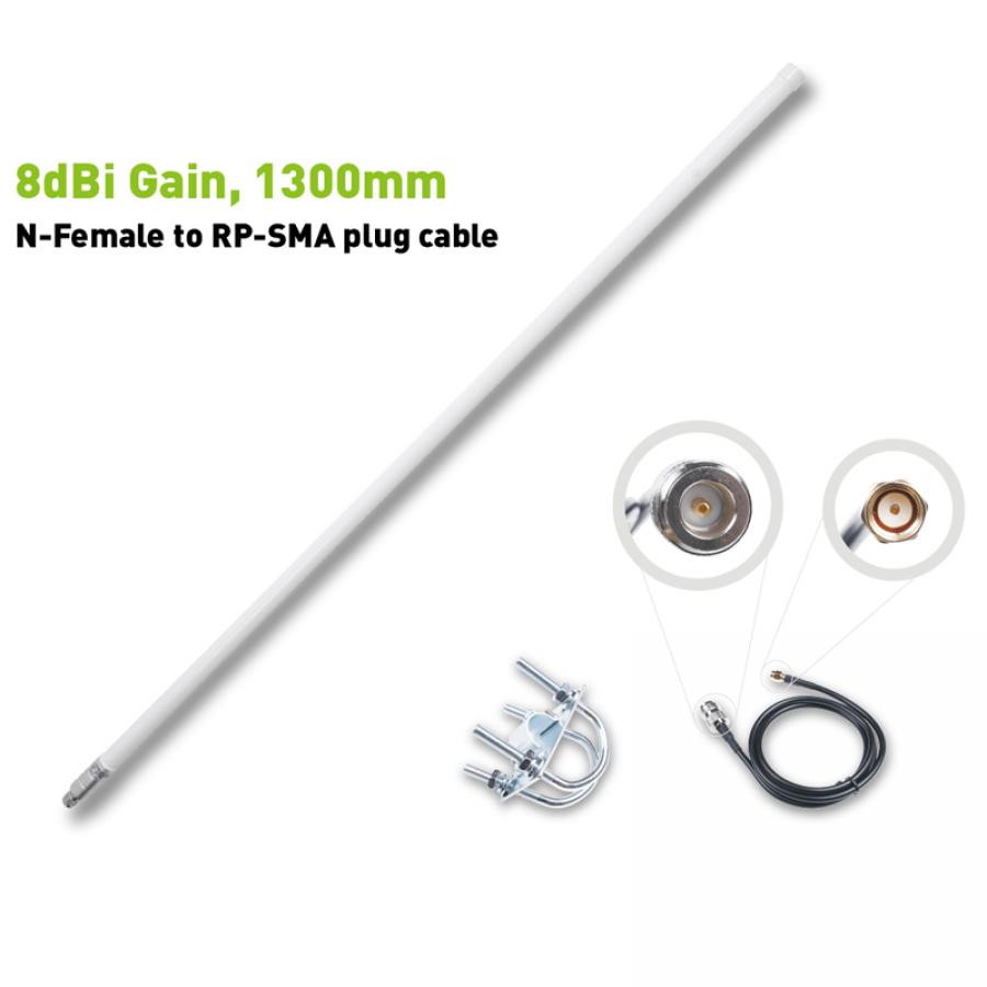 Fiberglass Antenna; 858-878MHz 8dBi-1300mm [318020611]