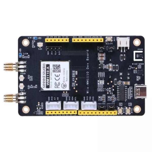 디바이스마트,오픈소스/코딩교육 > 파이썬/IoT 개발 보드 > nRF52840/nRF54L15,Seeedstudio,Wio-WM1110 Dev Kit, built-in Semtech LR1110 and Nordic nRF52840 [114993082],WM1110 / LR1110 / nRF52840 / 1MB Flash / 256KB RAM / BLE5.0 / LoRa / GNSS / USB-C / DevKit / 5V
