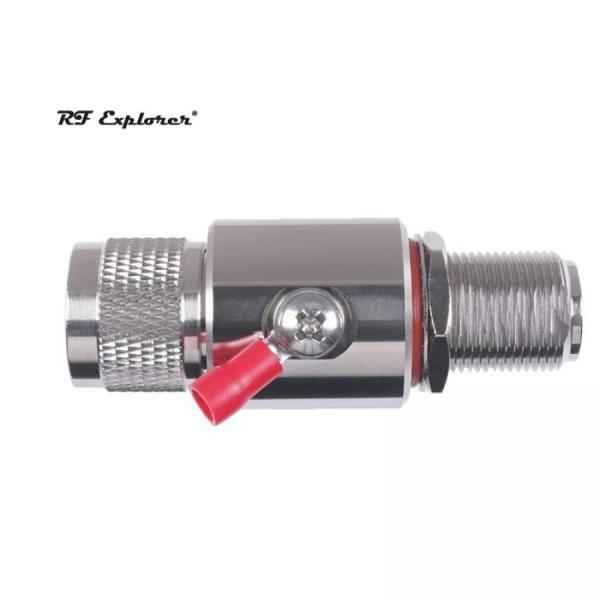 디바이스마트,커넥터/PCB > RF커넥터/케이블 > N 커넥터,Seeedstudio,RF Explorer RFEA-1 External Lightning Arrestor; 3GHz; N Male/Female Connector [306050590],RFEA-1 / 0~3GHz / 50옴 / N남 / 여 / 230VDC스파크 / 650V임펄스 / 20kA / 100A임펄스 / -65~165C