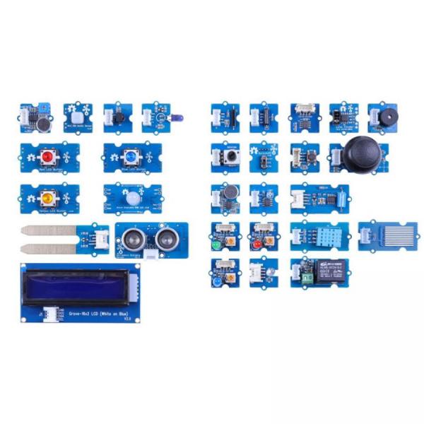 디바이스마트,MCU보드/전자키트 > 교육용키트/로봇 > 교육용키트 > 전기/전자/회로,Seeedstudio,Grove Creator Kit - β - 30 Grove functional modules in one box [110020229],GroveKitβ / 30 Grove모듈 / 무료튜토리얼 / 초보자용 / 포트구성 / β버전 / 구성박스