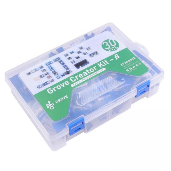 디바이스마트,MCU보드/전자키트 > 교육용키트/로봇 > 교육용키트 > 전기/전자/회로,Seeedstudio,Grove Creator Kit - β - 30 Grove functional modules in one box [110020229],GroveKitβ / 30 Grove모듈 / 무료튜토리얼 / 초보자용 / 포트구성 / β버전 / 구성박스
