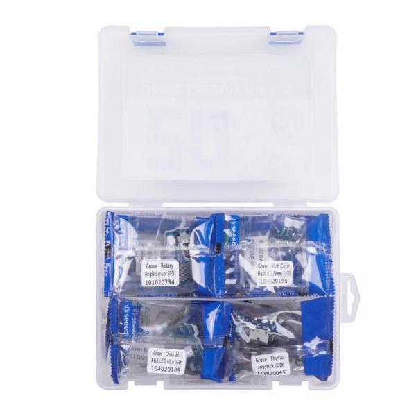 디바이스마트,MCU보드/전자키트 > 교육용키트/로봇 > 교육용키트 > 전기/전자/회로,Seeedstudio,Grove Creator Kit - ɑ - 20 Grove functional modules in one box [110020228],GroveCreatorKit / 20모듈박스 / 튜토리얼포함 / 초보용구성 / 케이스포함 / SeeedStudio
