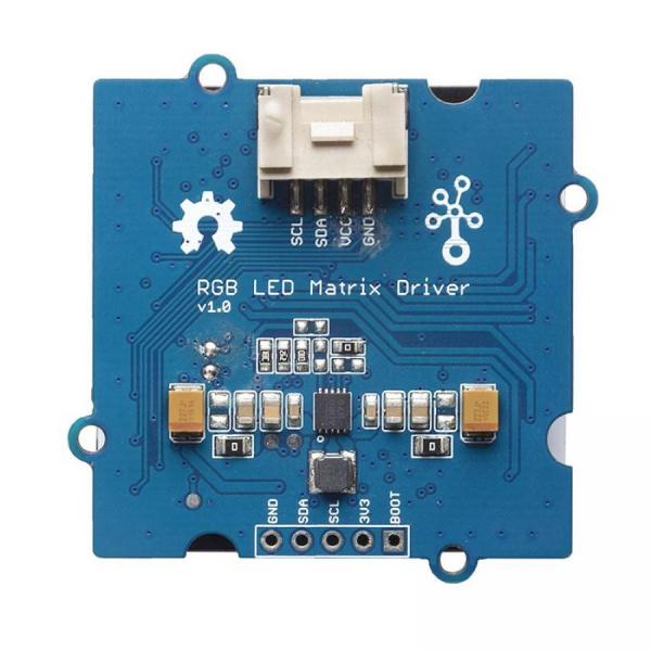 디바이스마트,MCU보드/전자키트 > 디스플레이 > 도트매트릭스,Seeedstudio,Grove - 8×8 RGB LED Matrix w/Driver [105020073],GroveRGBLED8x8 / STM32F031 / MY9221 / MP2155 / I2C0x65 / 40mmx40mm / 17.3g / 3.3~5V / 8x8해상도 / 64픽셀 / 255색상 / 그로브소켓