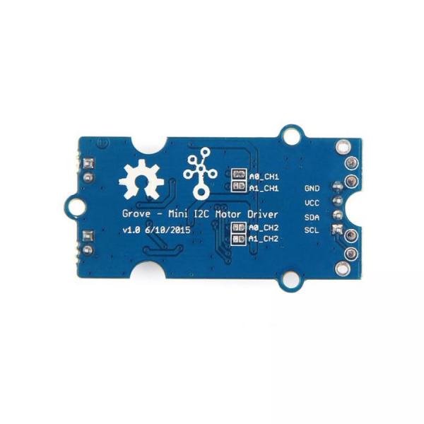 디바이스마트,MCU보드/전자키트 > 버튼/스위치/제어/RTC > 모터/모터컨트롤,Seeedstudio,Grove - I2C Mini Motor Driver [105020010],GroveMiniI2C / DRV8830 / 2Ch / I2C / 2-7V / Current0-1A / Board40x20mm / GW10g / V1