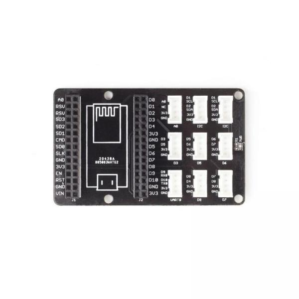 디바이스마트,MCU보드/전자키트 > 전원/신호/저장/응용 > 인터페이스/먹서,Seeedstudio,Grove Base Shield for NodeMCU [105020008],GroveBaseShield / NodeMCU용Grove / ESP8266 / 5D커넥터 / 1A아날로그 / 2I2C소켓 / UARTD9D10커넥터 / 전원LED / 134x64x32mm / GW40g