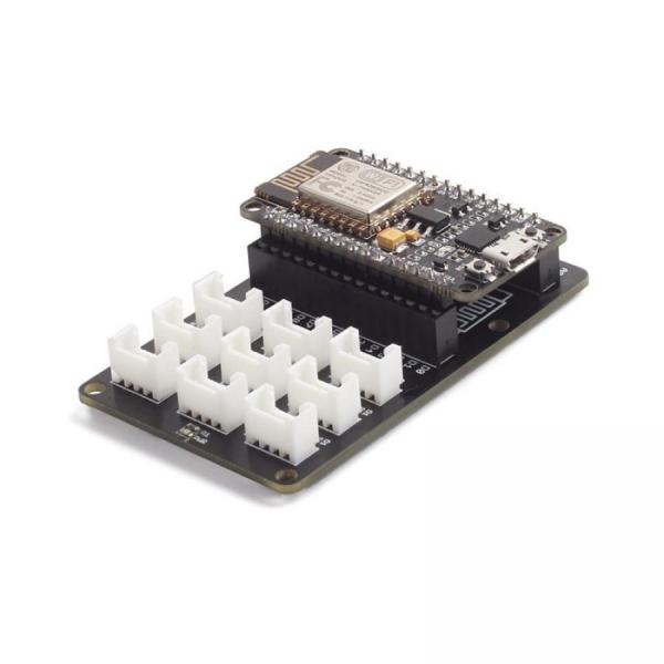 디바이스마트,MCU보드/전자키트 > 전원/신호/저장/응용 > 인터페이스/먹서,Seeedstudio,Grove Base Shield for NodeMCU [105020008],GroveBaseShield / NodeMCU용Grove / ESP8266 / 5D커넥터 / 1A아날로그 / 2I2C소켓 / UARTD9D10커넥터 / 전원LED / 134x64x32mm / GW40g