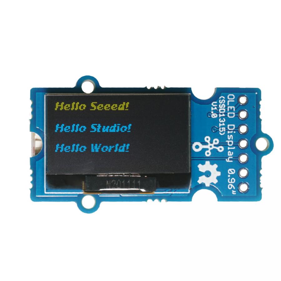 Grove - OLED Yellow&Blue Display 0.96인치 (SSD1315) - SPI/IIC -3.3V/5V [104020249]