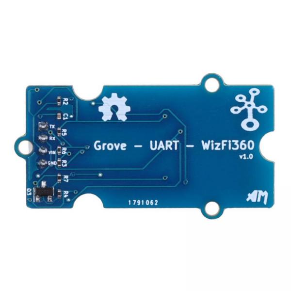 디바이스마트,MCU보드/전자키트 > 통신/네트워크 > 와이파이,Seeedstudio,Grove UART WizFi360 [101991033],WizFi360 / Wiznet / 802.11bgn / 2.4GHz / UART / 11 / 54Mbps / 19dBm / 3.0~3.6V / -40~85C / PCB안테나 / WiFi모듈