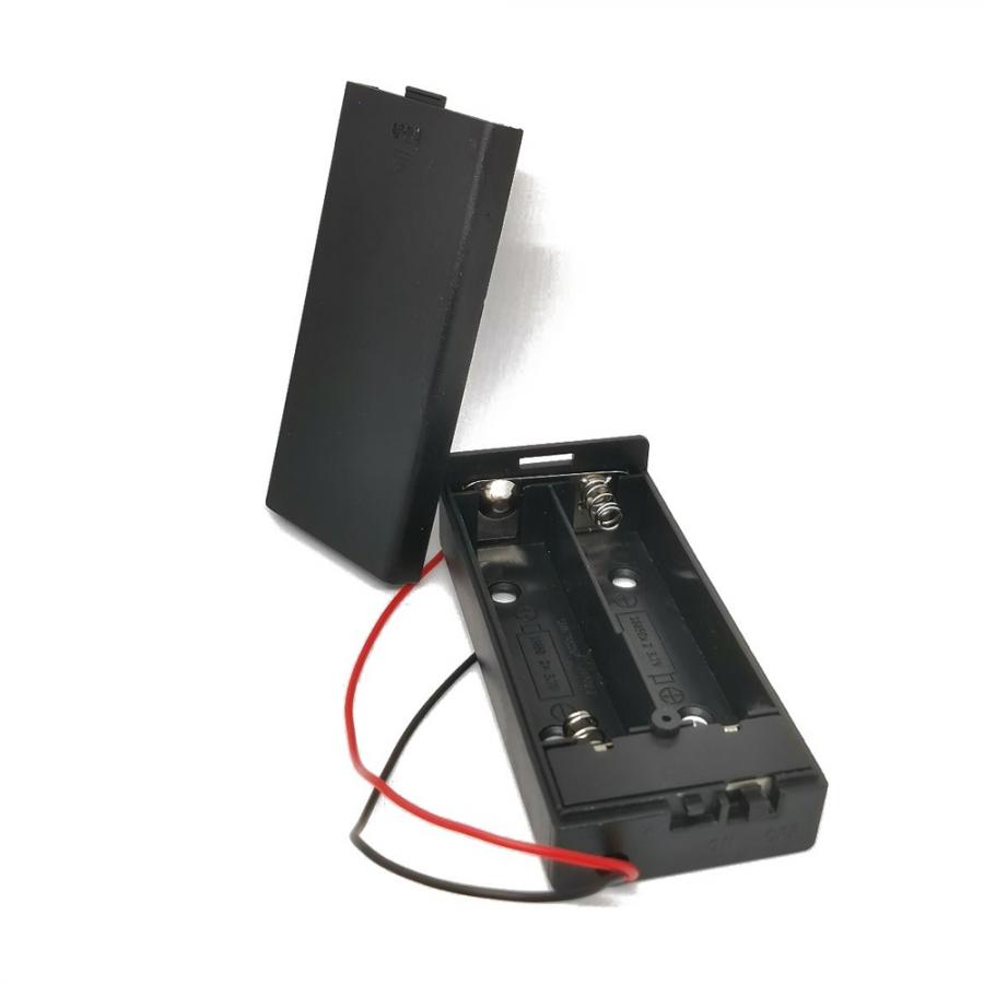 18650 Battery Holder Case - 2 Slot with Switch [114090053]