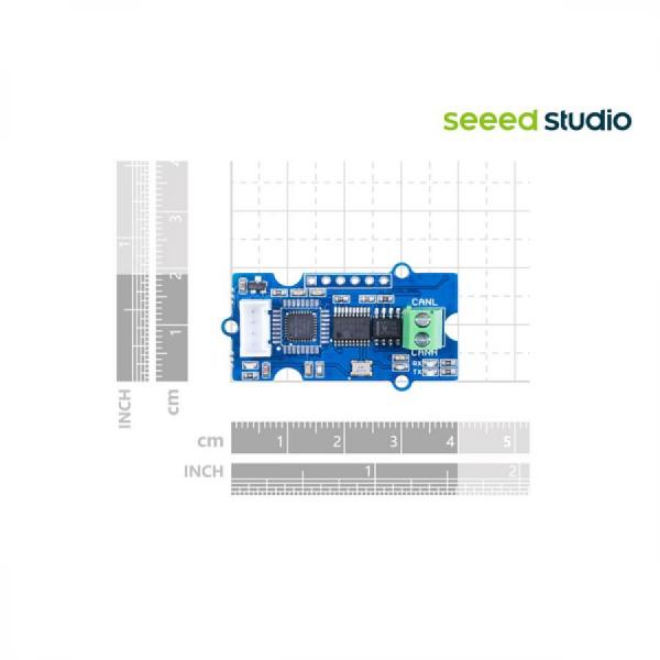 디바이스마트,MCU보드/전자키트 > 통신/네트워크 > CAN통신,Seeedstudio,I2C CAN-BUS Module based on MCP2551 and MCP2515 [113020111],I2CCAN / MCP2515 / MCP2551 / ATmega168PA / I2C400k / CAN1Mb / Grove4 / 3V5V / 20x40mm / USBprog / I2Caddr0x25 / LEDtxrx