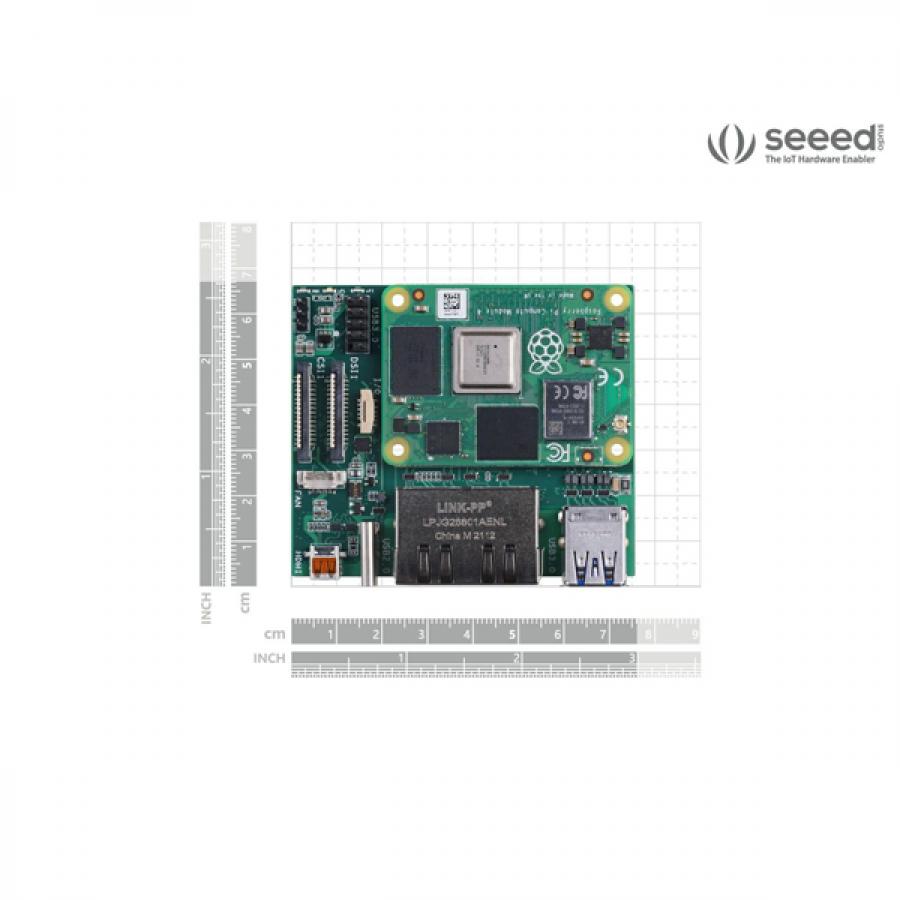 듀얼 기가비트 이더넷 NICs 라즈베리파이 CM4용 확장 보드y Pi CM4 (4GB RAM/32GB eMMC) [110110090]