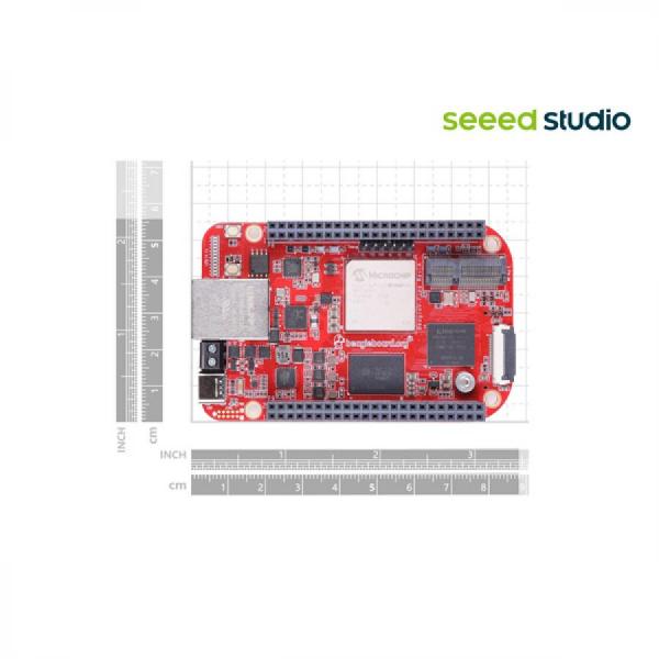 디바이스마트,오픈소스/코딩교육 > 라떼판다/비글본/기타,Seeedstudio,BeagleV-Fire : 저전력 FPGA fabric 기반 RISC-V 개발보드 (2GB RAM, 16GB eMMC) [102110898],BeagleVFire / RISC-V / FPGAfabric / RAM2GB / RAM16GB / GigabitEthernet / M2KeyE / CSI / microSDslot / BeagleBone46 / 12LEDs