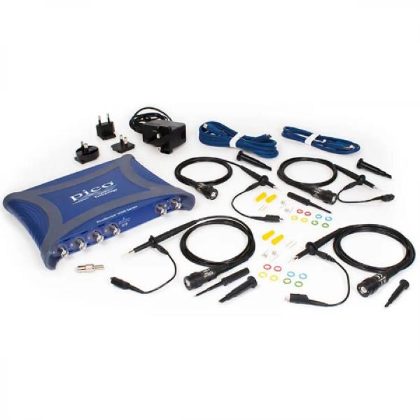 디바이스마트,계측기/측정공구 > 전기/전자 계측기 > 오실로스코프,Pico Technology,PicoScope 3418E full kit,3000E 시리즈 초소형 PC 오실로스코프 / Channel: 4 (세트) / 대역폭: 500 MHz / 최대 샘플링 속도: 5 GS/s / 캡처 메모리: 1 G / AWG 대역폭: 80 MHz / 프로브 및 케이블 악세러리가 포함된 세트 상품입니다.