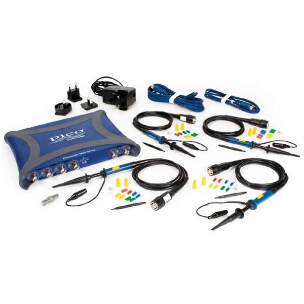 디바이스마트,계측기/측정공구 > 전기/전자 계측기 > 오실로스코프,Pico Technology,PicoScope 3415E full kit,3000E 시리즈 초소형 PC 오실로스코프 / Channel: 4 (세트) / 대역폭: 100 MHz / 최대 샘플링 속도: 5 GS/s / 캡처 메모리: 512 MS / AWG 대역폭: 80 MHz / 프로브 및 케이블 악세러리가 포함된 세트 상품입니다.