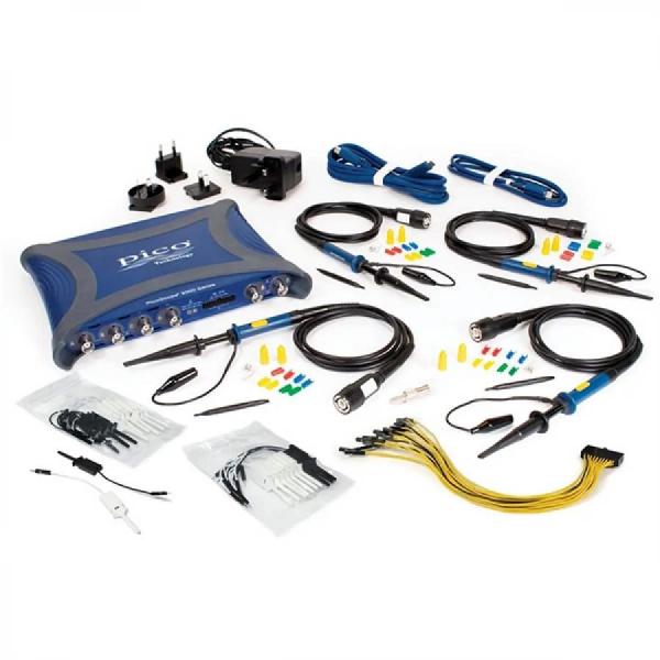 디바이스마트,계측기/측정공구 > 전기/전자 계측기 > 오실로스코프,Pico Technology,PicoScope 3416E MSO full kit,3000E 시리즈 초소형 PC 오실로스코프 / Channel: 아날로그 4, 디지털 16 혼합신호 (세트) / 대역폭: 200 MHz / 최대 샘플링 속도: 5 GS/s / 캡처 메모리: 1 G / AWG 대역폭: 80 MHz / 프로브 및 케이블 악세러리가 포함된 세트 상품입니다.