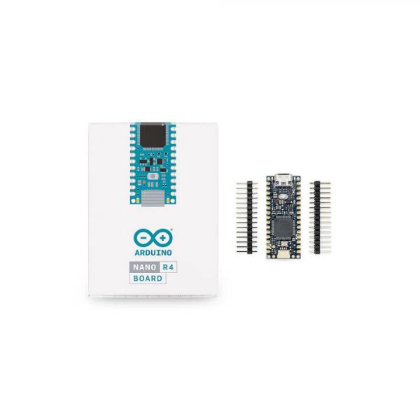 디바이스마트,오픈소스/코딩교육 > 아두이노 > 아두이노 정품 보드/쉴드/키트,아두이노,Arduino Nano R4,ABX00142 / 친숙한 Nano 폼팩터의 강력한 32비트 업그레이드 / 아두이노 우노 R4와 동일한 MCU - Renesas RA4M1 (Arm® Cortex®-M4) 프로세서 탑재 / Qwiic 커넥터 내장으로 센서 간편 연결 / CAN Bus, 12-bit DAC, OP-Amp 등 전문가용 페리페럴 추가 / 프로그래밍 가능한 RGB LED로 직관적인 상태 표시