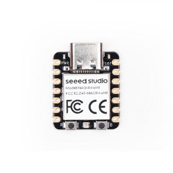 디바이스마트,오픈소스/코딩교육 > 파이썬/IoT 개발 보드 > Seeedstudio XIAO > XIAO 보드,Seeedstudio,Seeed Studio XIAO RA4M1 [102010551],Arduino Nano R4의 강력한 성능을 담은 초소형 XIAO 보드 / Renesas RA4M1 (Arm® Cortex®-M4) 32비트 MCU 탑재 / CAN Bus, 12-bit DAC, OP-Amp 등 전문가용 페리페럴 지원 / 기존 XIAO 확장 보드와 완벽 호환 / 활용: 고성능 아날로그 센싱, 산업용 제어, 컴팩트 IoT