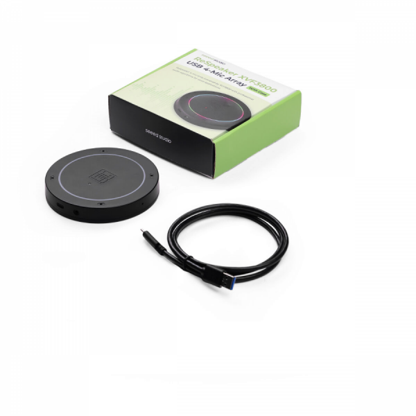 디바이스마트,MCU보드/전자키트 > 인공지능/임베디드/산업용 > 인공지능/머신러닝 > 인공지능 음성인식/스피커,Seeedstudio,ReSpeaker XMOS XVF3800 with Case – AI-powered 4-Mic Array for Clear Voice Even in Noise [114993701],전용 케이스가 포함된 완제품 형태의 USB 4-Mic 어레이 / DC 5V(USB-C) 전원 / XMOS XVF3800 칩셋으로 소음/울림 제거(AEC), 빔포밍, 음원방향탐지(DoA) 지원 / 활용: AI 음성비서, 스마트 스피커, 회의용 스피커폰 개발