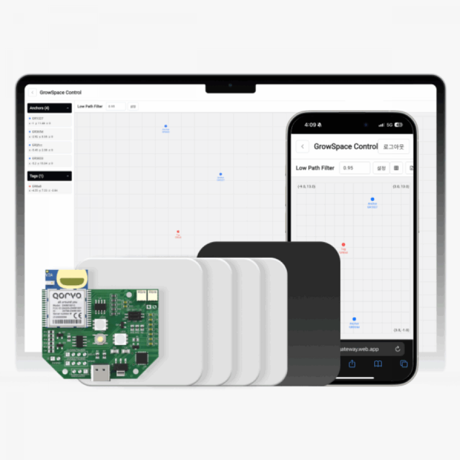 UWB 확장 키트 Q1 실내 위치 측위 시스템 (UWB Creator Expansion Kit | Indoor Positioning Module)