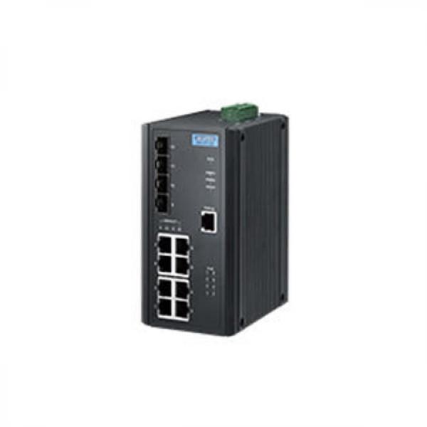 디바이스마트,MCU보드/전자키트 > 통신/네트워크 > 이더넷/PoE(Power over Ethernet),어드밴텍,EKI-2712G-4FPI-AE, 8포트 10/100/1000Mbps 언매니지드 산업용 이더넷 스위치,듀얼 48VDC 전력 인풋 및 1 x 릴레이 출력 / 철도 표준 EN50121-4 승인