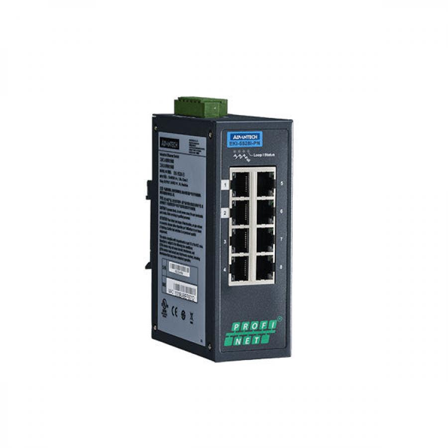 EKI-5528I-PN-AE, 8포트 10/100Mbps 매니지드 이더넷 스위치 (MRP Master)