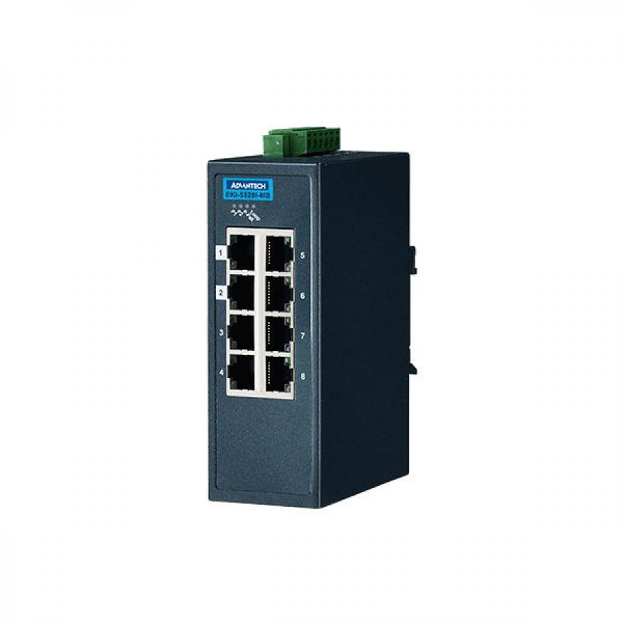 EKI-5528I-MB-AE, 8포트 10/100Mbps 매니지드 이더넷 스위치 (모드버스 TCP/IP)