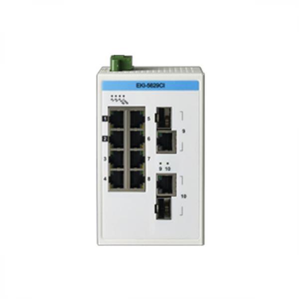 디바이스마트,MCU보드/전자키트 > 통신/네트워크 > 이더넷/PoE(Power over Ethernet),어드밴텍,EKI-5629CI-AE (8FE+2G 콤보 언매니지드 이더넷 스위치, ATEX/C1D2, -40~75℃),Modbus/TCP를 통해 SCADA 소프트웨어와 통신 가능 / SNMP를 통해 NMS(네트워크 관리 시스템)와 통신 가능