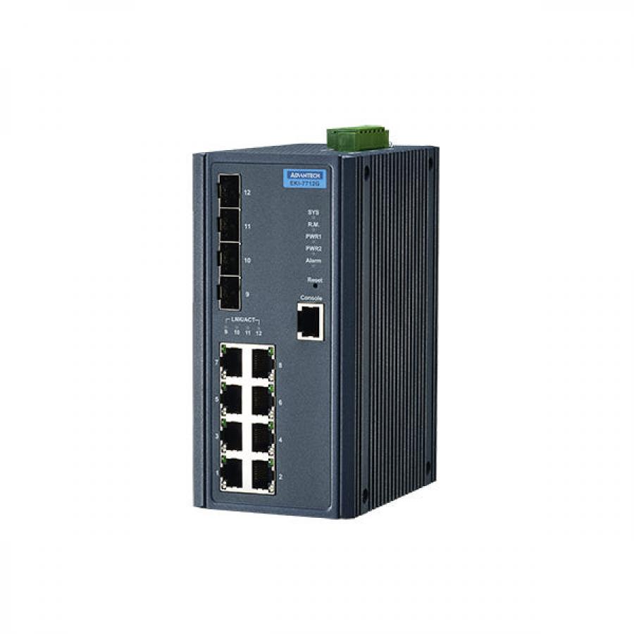EKI-7712G-4FI-AE (8GE+4G SFP 매니지드 이더넷 스위치, -40~75℃)