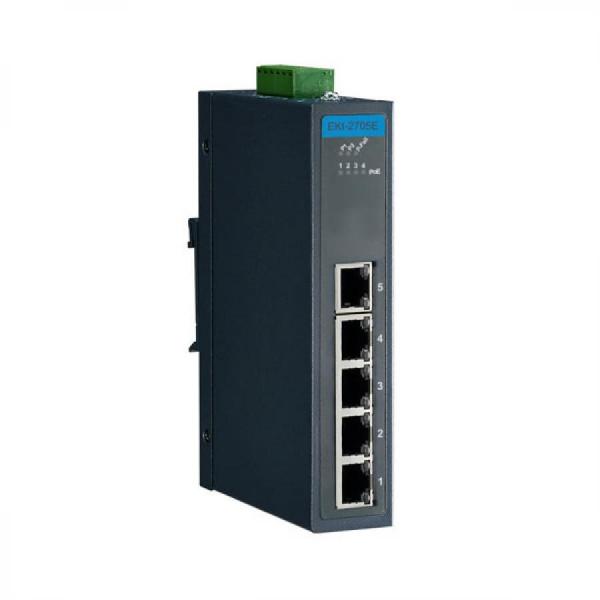 디바이스마트,MCU보드/전자키트 > 통신/네트워크 > 이더넷/PoE(Power over Ethernet),어드밴텍,EKI-2705E-1GPI-A (4FE PoE + 1GE 비관리형 산업용 스위치(폭넓은 온도지원)),10/100 Mbps 자동 협상 지원 / 최대 9 kbytes까지의 점보 프레임 전송 지원