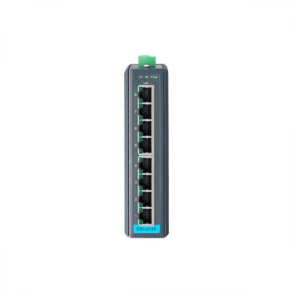 디바이스마트,MCU보드/전자키트 > 통신/네트워크 > 이더넷/PoE(Power over Ethernet),어드밴텍,EKI-2728I-D 8포트 언매니지드 이더넷 스위치,8포트 기가비트 이더넷(Auto MDI/MDI-X) / 10/10/100 Mbps Auto Negotiation 지원